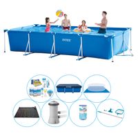 Intex Frame Pool Rechthoekig 450x220x84 cm - Zwembad Pakket