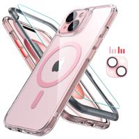 iPhone 15 Classic Pro Case (HaloLock) Set Clear Pink