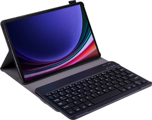 Just in Case Premium Samsung Galaxy Tab S9 / Tab S9 FE Toetsenbord Hoes QWERTY Zwart