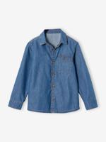 Jongenshemd van licht denim stone