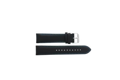 Horlogeband Pulsar N021-X001 / PZ4005X1 / PP270X Leder Zwart 22mm