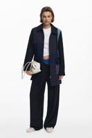 Rechte patchwork jas - BLACK - M