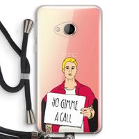 Gimme a call: HTC U Play Transparant Hoesje met koord