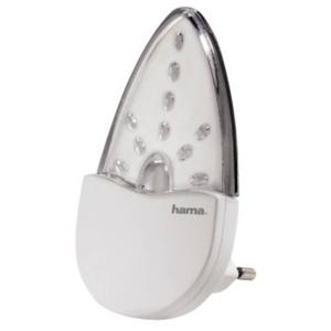 Hama 00113960 LED-nachtlamp Ovaal LED Barnsteen Wit