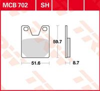 TRW Remblokken, en remschoenen voor de moto, MCB702SH Sinter street