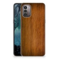 Nokia G21 | G11 | Bumper Hoesje | Donker Hout