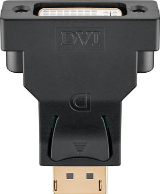 Goobay 51720 tussenstuk voor kabels DisplayPort DVI-D Zwart