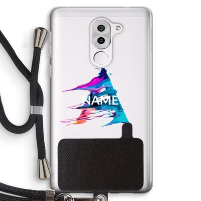 Abstract Spectrum: Honor 6X Transparant Hoesje met koord