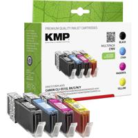 KMP Inktcartridge vervangt Canon CLI-551BK XL, CLI-551C XL, CLI-551M XL, CLI551Y XL Compatibel Combipack Foto zwart, Cyaan, Magenta, Geel C90V 1520,0050 - thumbnail