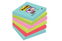 Post-it Super Sticky notes Cosmic, 90 vel, ft 76 x 76 mm, pak van 6 blokken - thumbnail