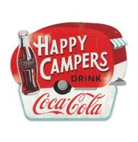 Coca-Cola Happy Campers Metalen Bord - 43 x 46cm Coca-Cola Happy Campers Metalen Bord - 43 x 46cm