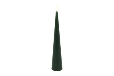 Led kaars Lyon kegel D 5 H 29 cm dennen groen