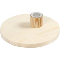 Creativ Company Kandelaar, h: 4 cm, d 16 cm, 1 stuk