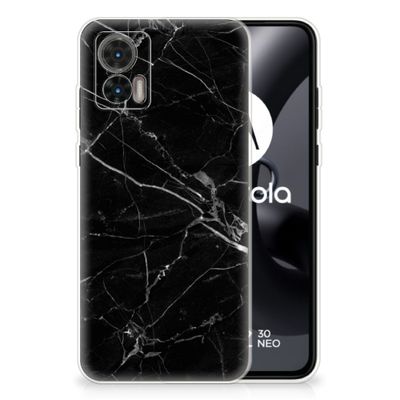 Motorola Edge 30 Neo TPU Siliconen Hoesje Marmer Zwart - Origineel Cadeau Vader Motorola Edge 30 Neo TPU Siliconen Hoesje Marmer Zwart - Origineel Cadeau Vader