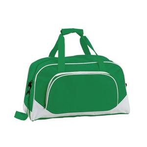 Sporttas of vrije tijd tas - groen - 42 x 24 x 20 cm - 2 vakken - draagband