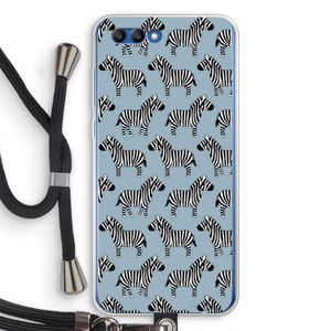 Zebra: Honor 10 Transparant Hoesje met koord
