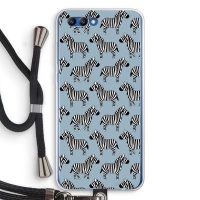 Zebra: Honor 10 Transparant Hoesje met koord