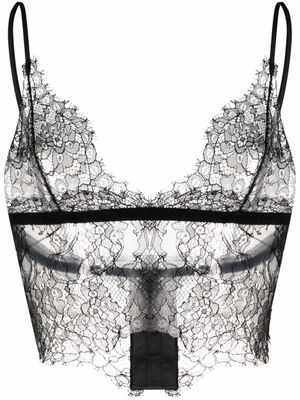 Dolce & Gabbana soutien-gorge à empiècements en dentelle - Noir