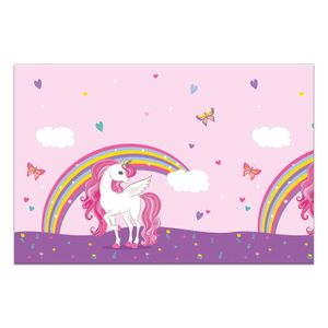 Globos Tafelkleed eenhoorn regenboog kleuren, 120x180cm