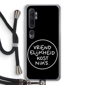 Vriendelijkheid: Xiaomi Mi Note 10 Transparant Hoesje met koord
