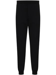 Alexander McQueen pantalon de jogging droit à bande logo - Noir