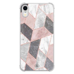 iPhone XR shockproof hoesje - Stone grid