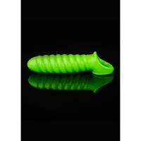 Ouch! by Shots Swirl Stretchable Penis Sheath - Glow in the Dark