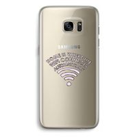 Home Is Where The Wifi Is: Samsung Galaxy S7 Edge Transparant Hoesje