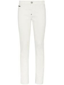 Philipp Plein jean skinny à patch logo - Blanc