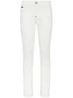 Philipp Plein jean skinny à patch logo - Blanc