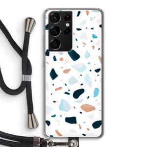 Terrazzo N°13: Samsung Galaxy S21 Ultra Transparant Hoesje met koord