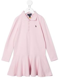 Ralph Lauren Kids robe-polo à broderies - Rose