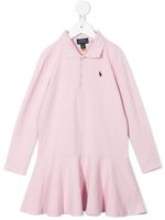 POLO RALPH LAUREN KIDS robe-polo à broderies - Rose - thumbnail