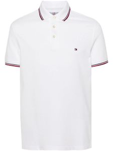 Tommy Hilfiger polo en coton à logo brodé - Blanc