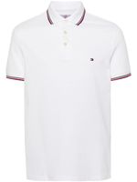 Tommy Hilfiger polo en coton à logo brodé - Blanc