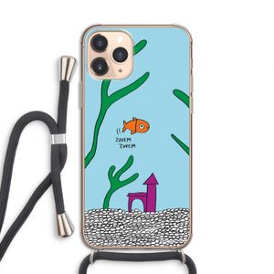 Aquarium: iPhone 11 Pro Transparant Hoesje met koord