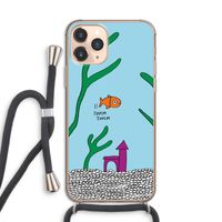 Aquarium: iPhone 11 Pro Transparant Hoesje met koord