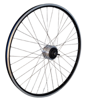 Kgs achterwiel 28 inch (622) zwart/zilver nexus 7 zilver