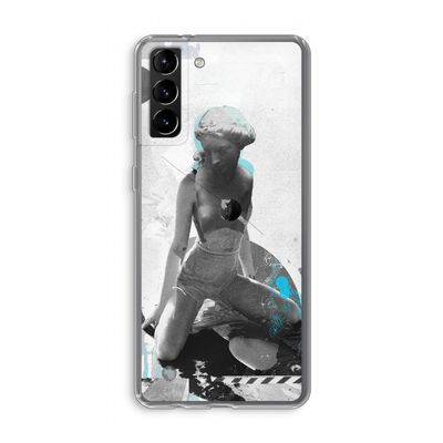 I will not feel a thing: Samsung Galaxy S21 Plus Transparant Hoesje