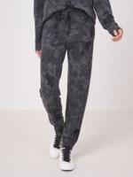 Tie dye cashmere joggingbroek