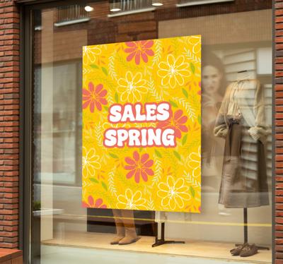 Lente verkoop bloemen poster bloem