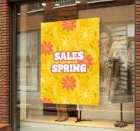 Lente verkoop bloemen poster bloem