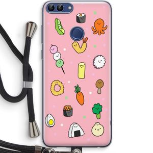 Happy bento friends: Huawei P Smart (2018) Transparant Hoesje met koord