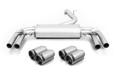 Remus uitlaat passend voor Audi S3 Sportback (8V) - Zilver Carbon 0469131500004683CR
