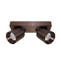 Artdelight Led opbouwspotLaguna 2-lichts brons bruin - PL LAGUNA2 BG