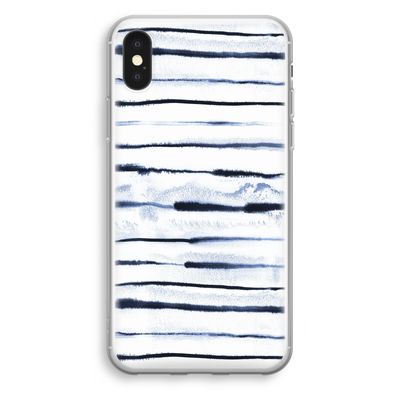 Ink Stripes: iPhone XS Transparant Hoesje