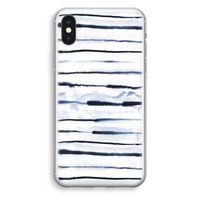 Ink Stripes: iPhone XS Transparant Hoesje