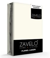 Zavelo Flanel Laken Ivoor-1-persoons (150x260 cm)