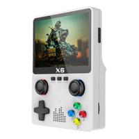 X6 HD 3,5-inch scherm Handheld Game Console Ingebouwde Video Games Machine met Dual Joystick Ontwerp - Wit