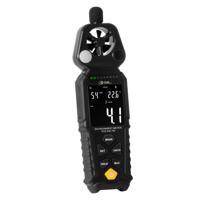PCE Instruments PCE-EM 750 Windmeter -20 - 60 °C Met USB-interface, Met temperatuurmeting Kalibratie Fabrieksstandaard (zonder certificaat)